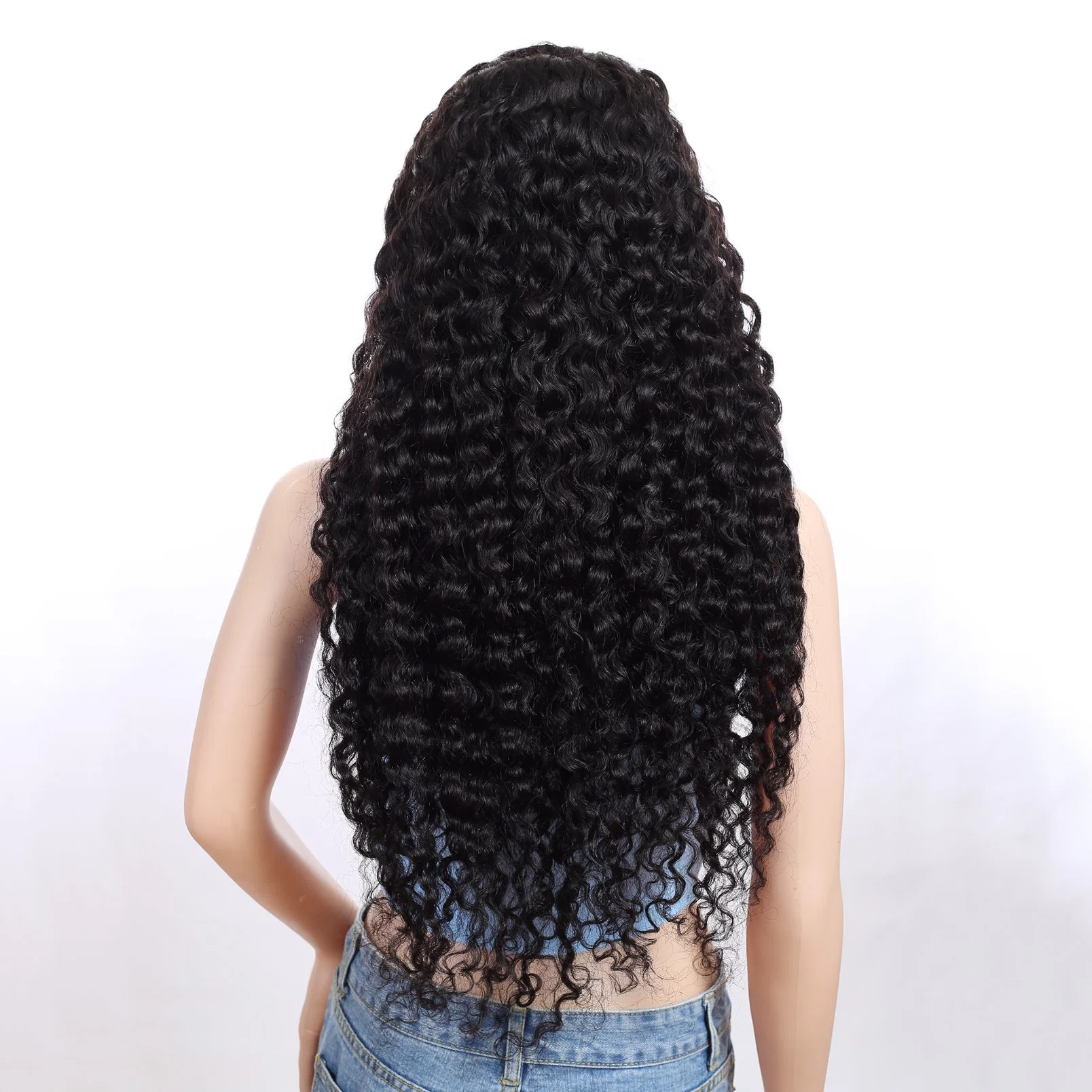 Xuchang Longguan High quality/High cost performance  Factory Wholesale/Supplier Brazilian Human Hair Natural Water Wave 13X4 Transparent HD Lace Front Wigs