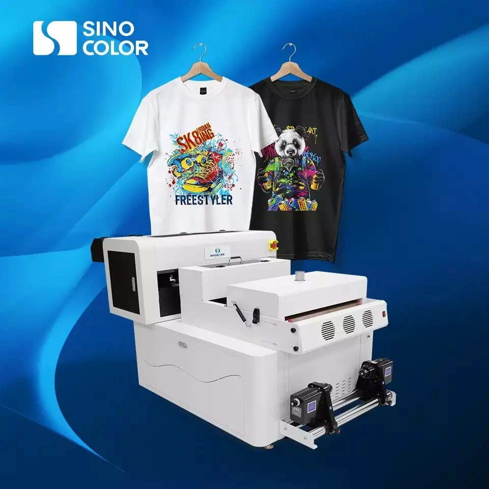 2023 Factory Hot Sale Dual / Three I1600 I3200 Heads 30cm 40cm 80cm Pet Film T-Shirt Hoodie Dtf Printer with Powder Shaking