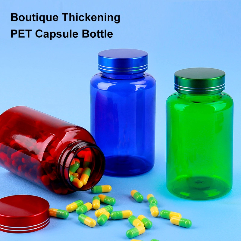 Wide Mouth 100cc Clear Frosted Pill Supplement Capsule Pet Bottle with Plastic Cap 100ml Plastic Bottle for Health Product Use