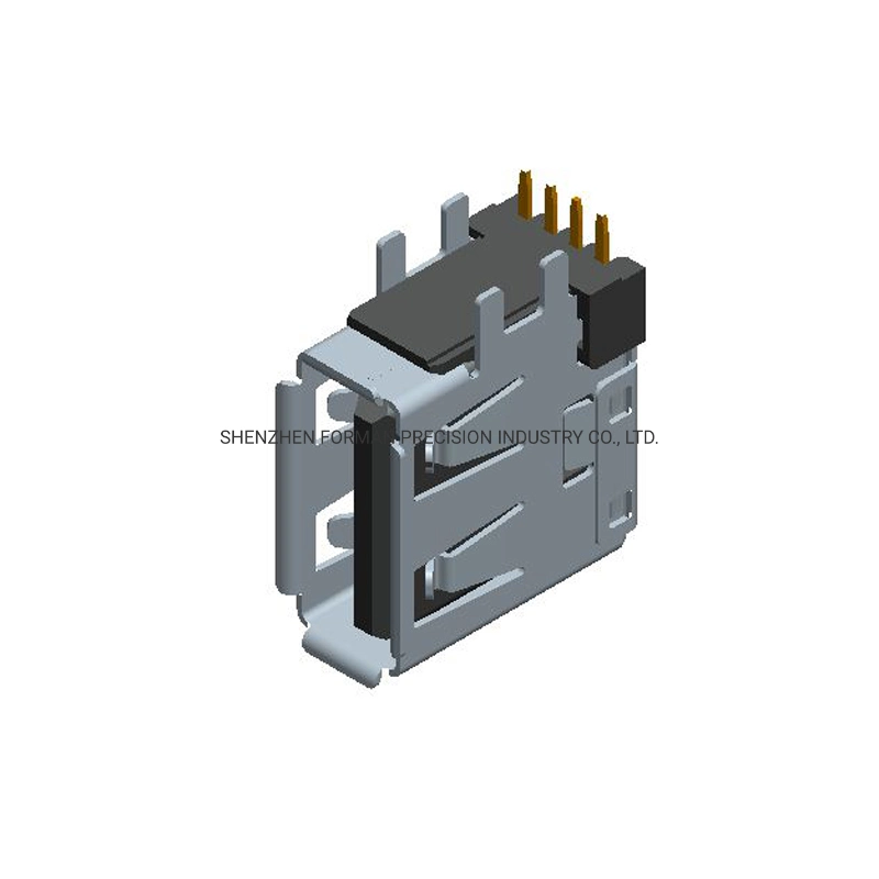 L'électronique à entrée latérale Connecteurs USB 2.0 Les composants de circuit imprimé du chargeur de femelle