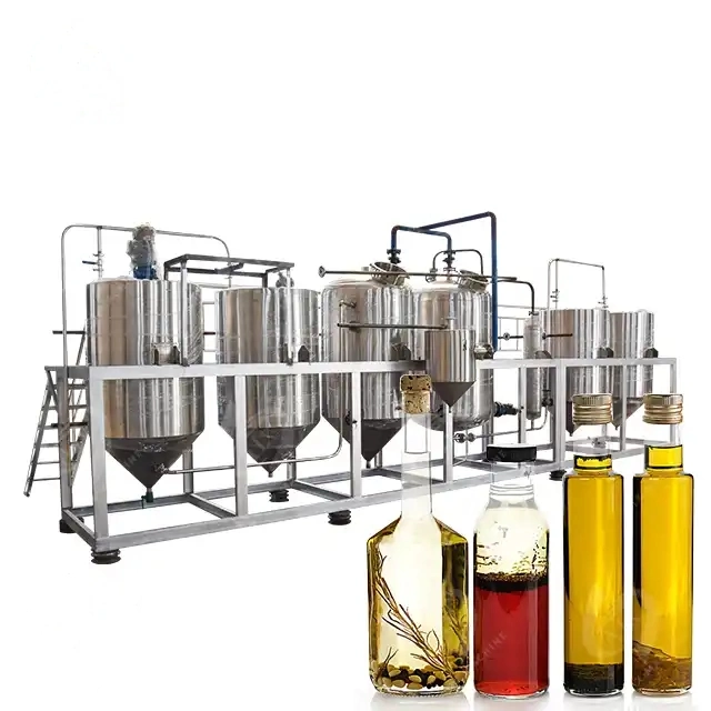 Hot Sale Peanut Oil Refining Machine Cooking Vegetable Oil Refining Plant Price