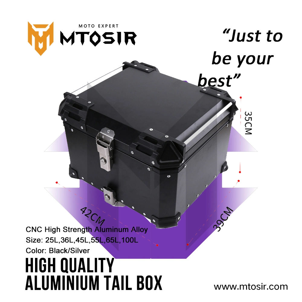 Aluminium Tail Box Black High quality/High cost performance  Motorcycle Accessories Luggage