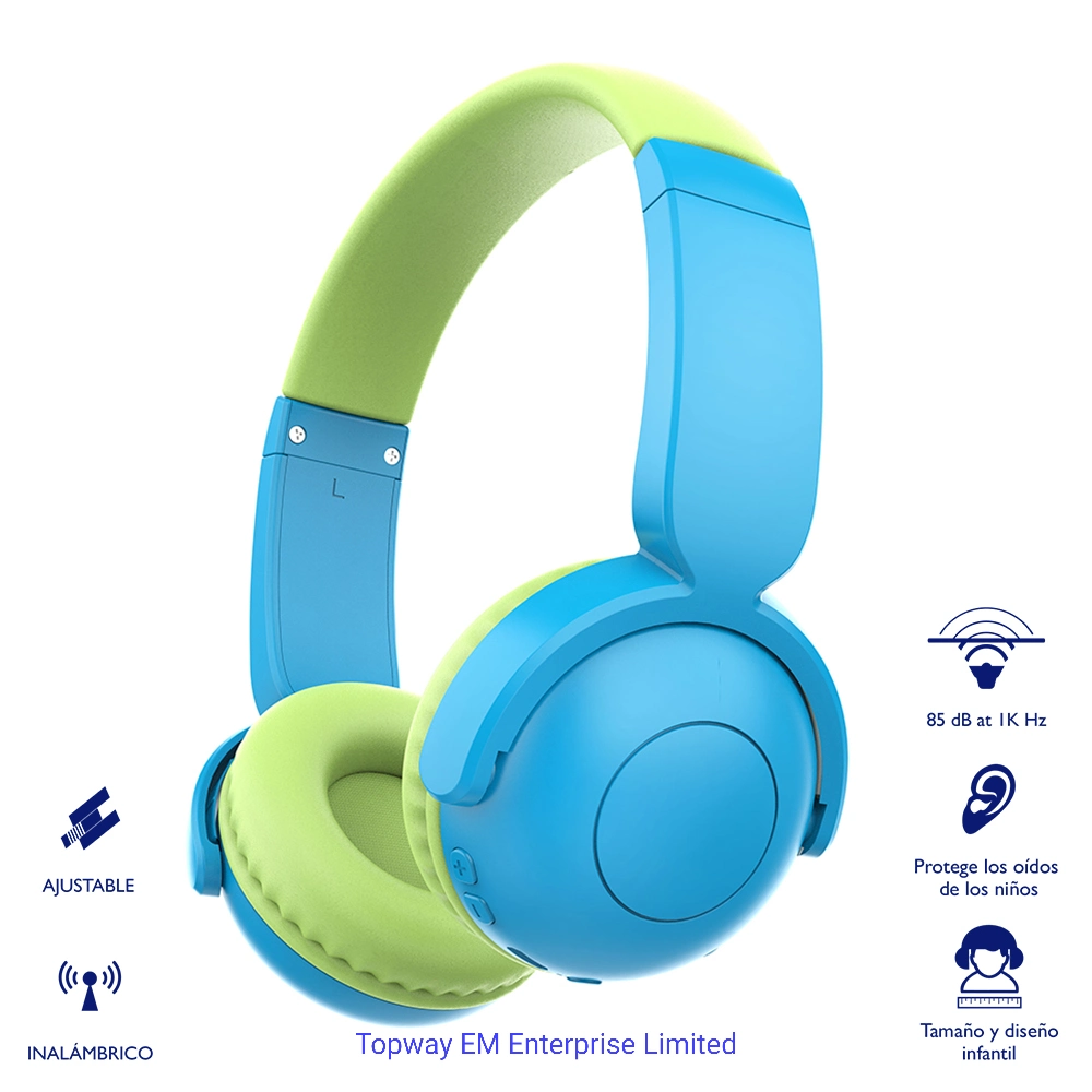 Bluetooth 5.0 Wireless Kids Headphones with 85dB Volume Limited on Ear Headphones for Children