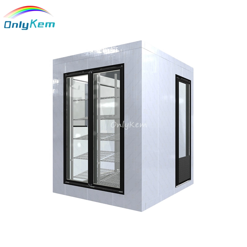 Bottle/Dairy/Juice/Frozen Food Glass Display Walk-in Cold Room