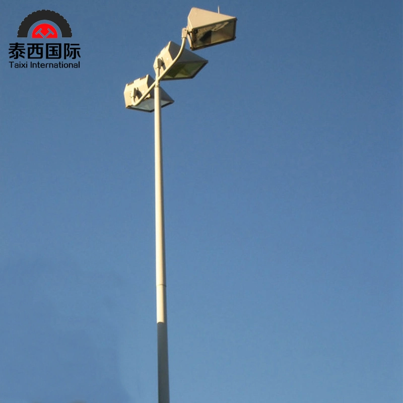 Quality Tapered Outdoor Lamp Post 45m High Mast Street Light Pole