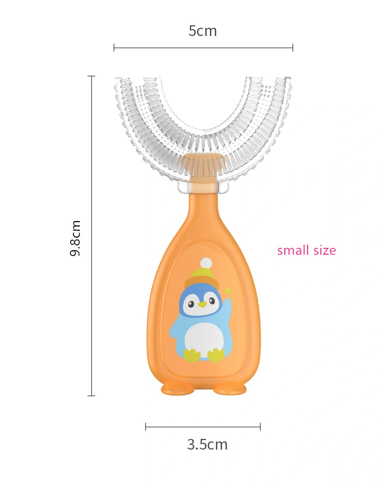 New U-Shaped Silicone Baby Toothbrush Manual Toothbrush