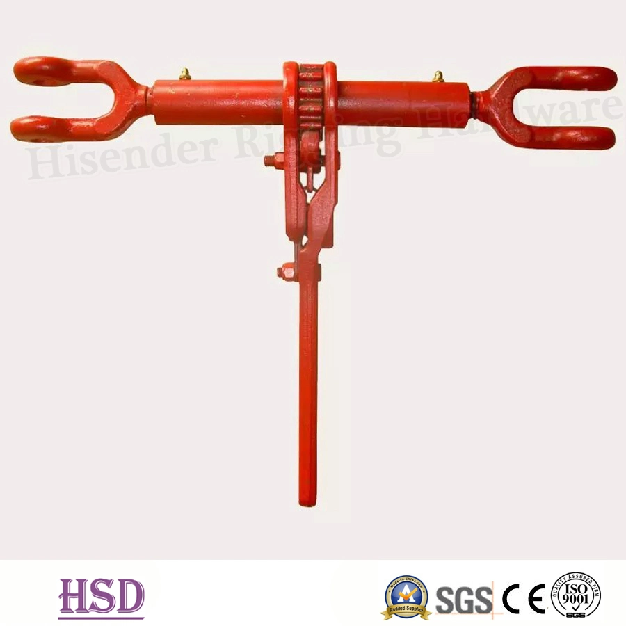 Hardware de rigging pintado de rojo el cuaderno de carga tipo trinquete