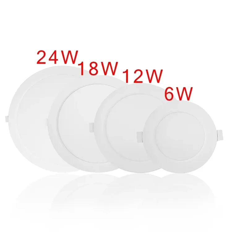 Luz de techo ultra delgada 18W empotrada antirreflejos LED abajo Luz del panel