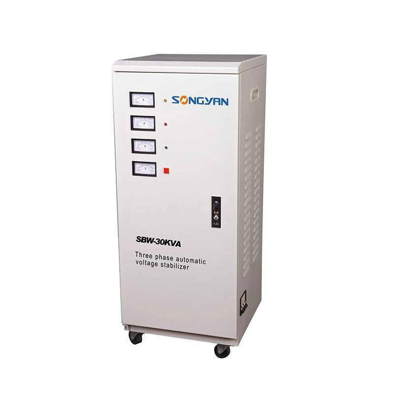 Three Phase AVR AC Current 20kVA 50kVA 10kw Automatic Voltage Stabilizer