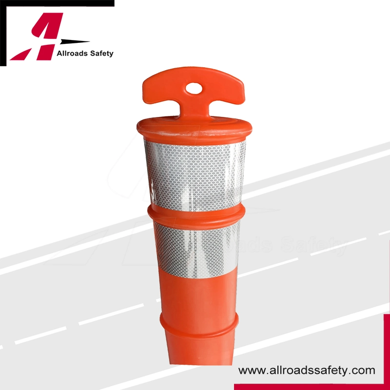 43" Reboundable Traffic Safety Delineator Post with Rubber Base
