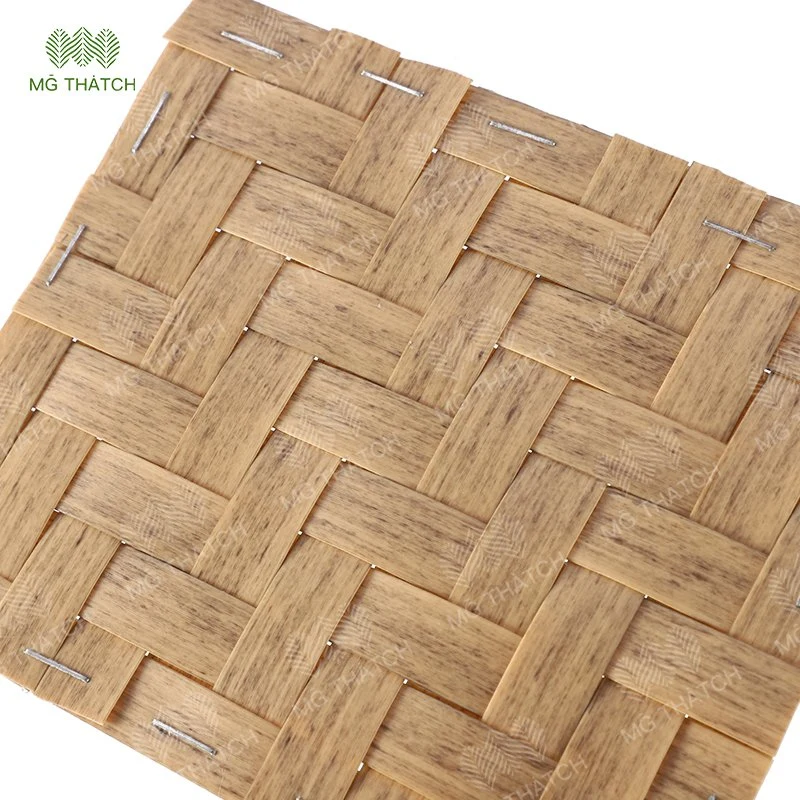Огнеупорные настенные и потолочные синтетических искусственный бамбук плетение коврик