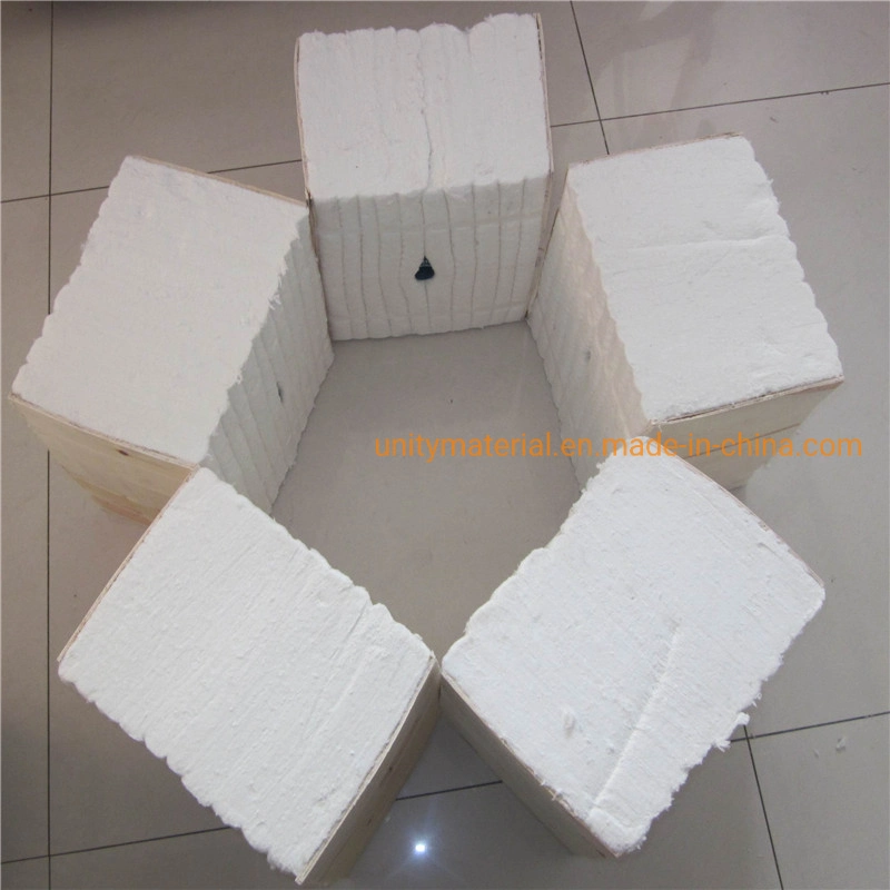 200 180 Kg/M3 Density 30 34 Pound Thermal Shock 1430 High Zirconium Monolithic Stack Folded Folding Ceramic Fiber Module Block for Building Non-Ferrous Material