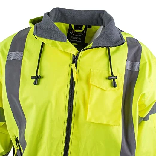 Seguridad personalización bombardero reflectante chaquetas de relleno de invierno cortaviento chaquetas Ropa de trabajo