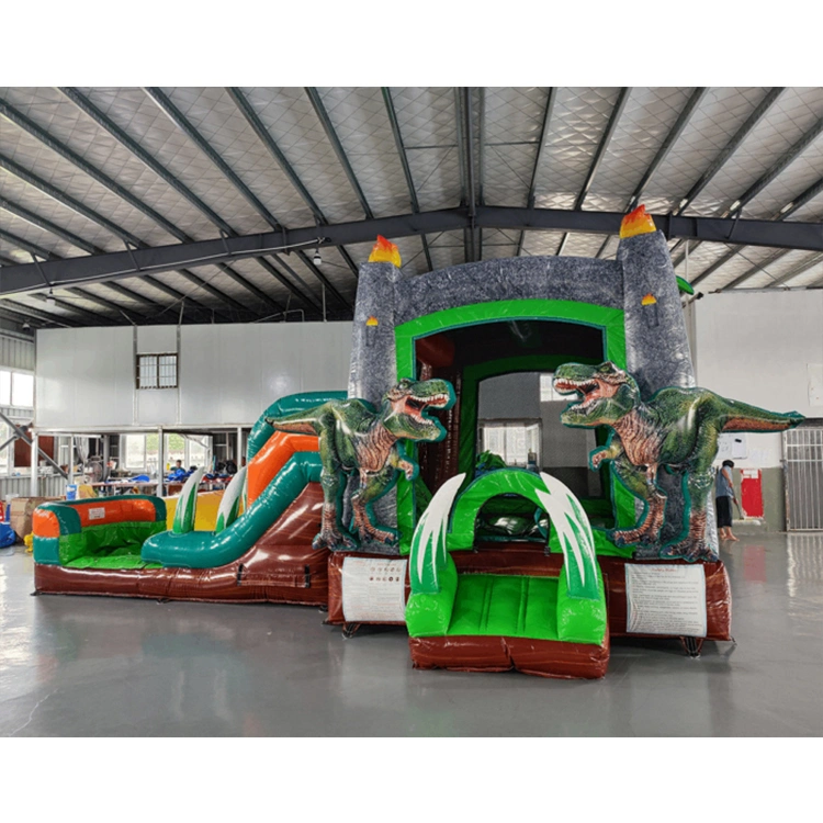 Dinosaur Theme Children's Playground Hot Sale Inflatable Bouncer Slide