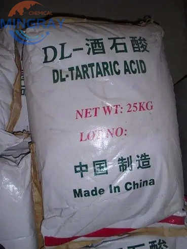 La Chine d'aliments prix d'usine Acidulants chimique Acide Dl-Tartaric CEMFA : 133-37-9