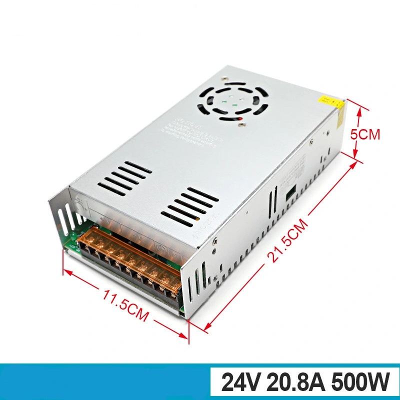 AC to DC 24V 20.8A 500W Single Output Switching Power Supply for TV LED 3D Printer