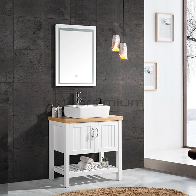 Sp-8129 High quality/High cost performance Free Standing Plywood Bathroom Cabinet Ceramic Wash Basin Vanity Set