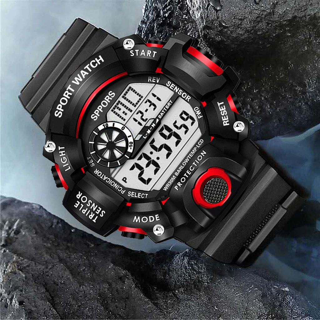 New Arrival with Alarm Clock Waterproof Multifunction Unisex Sports Watch