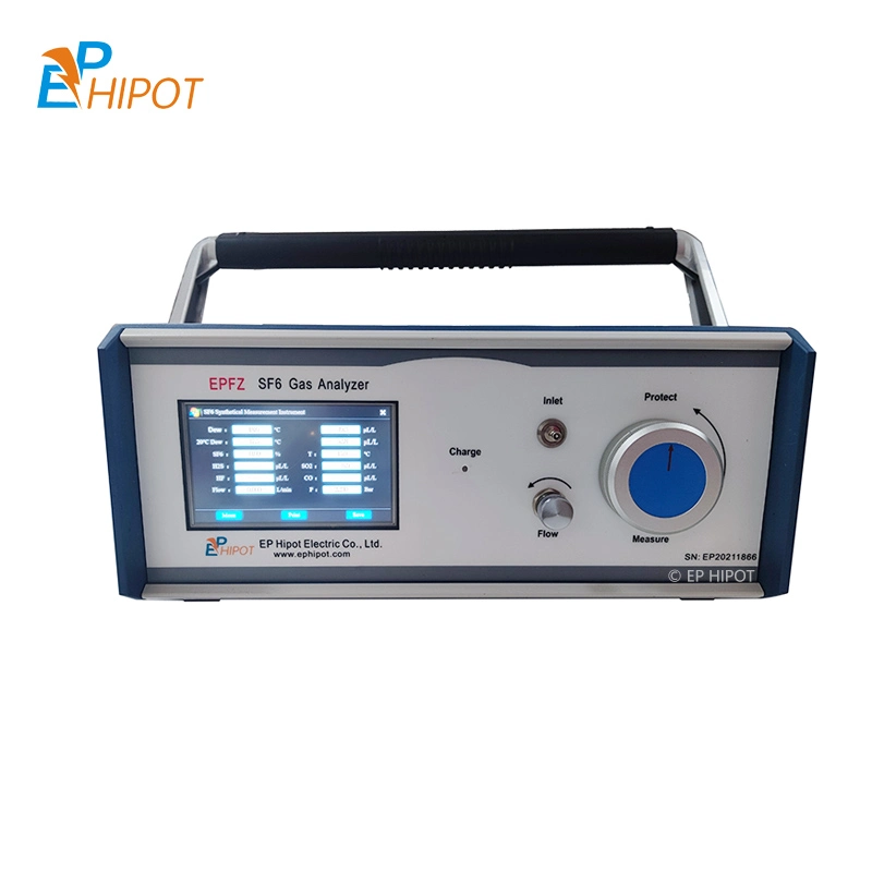 Cuadros multifunción analizador de gas SF6/Analizador de humedad/punto de rocío de Tester o probador de pureza Sf6 Equipos de Medición de productos de descomposición