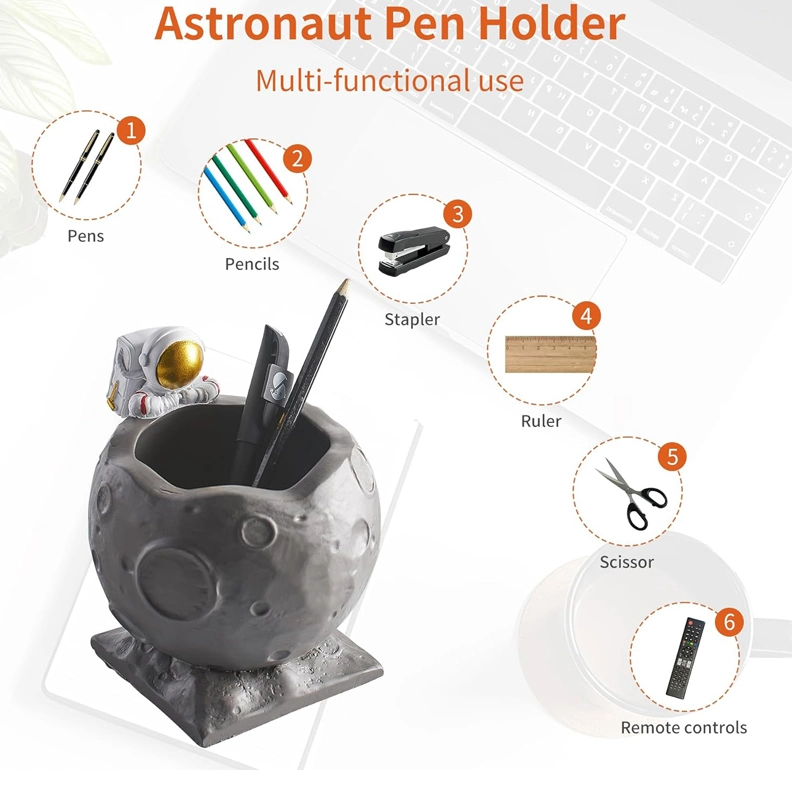 Wholesale/Supplier Resin Astronaut Pen Holder Desk Organizer Home Decoration