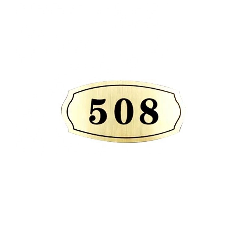 Hotel Apartment Door Number Plate Sign Metal Name Plate Design