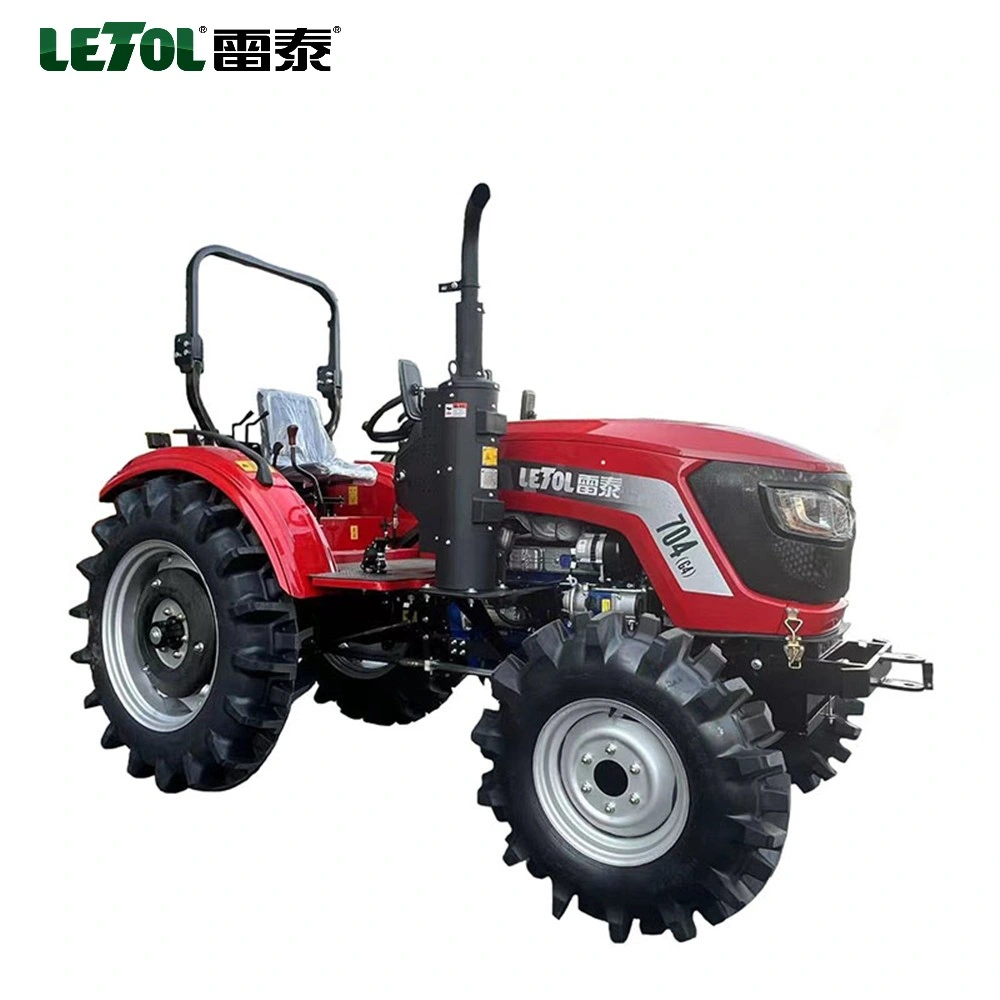 Tip Quality 70HP 4WD Wheel Agricultural Farm Tractor China Tractor with Hydraulic Steering