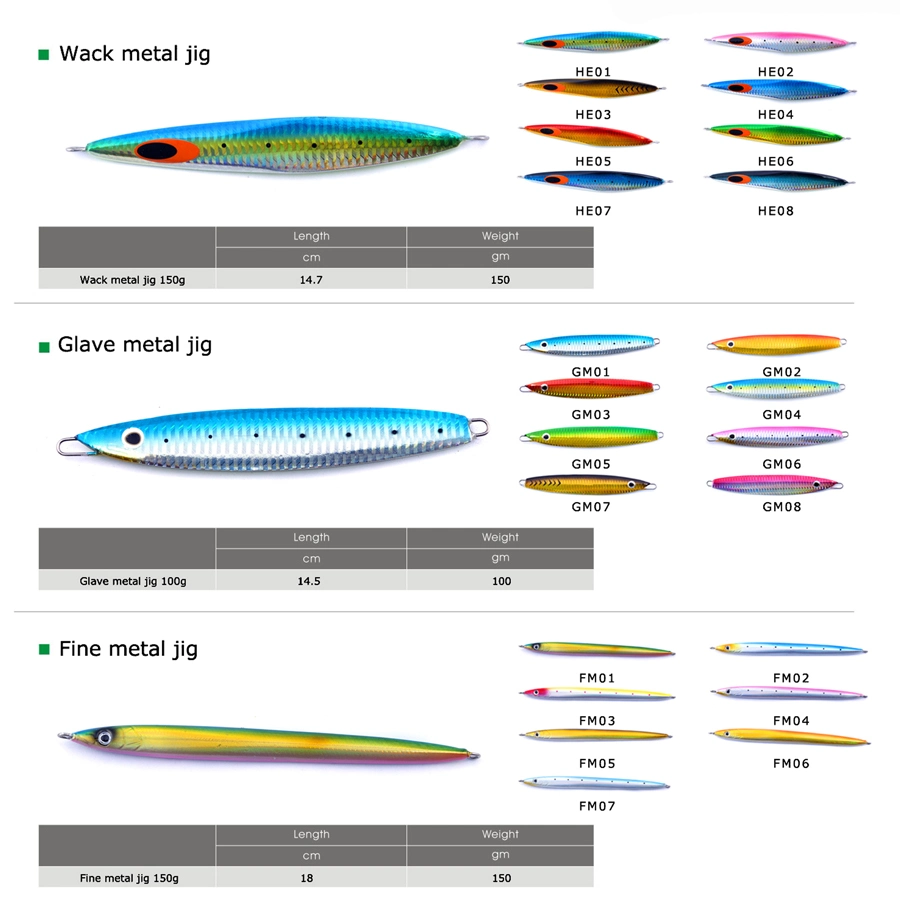 Colorida Mustad anzuelo Japón hizo llevar pescado Metal lento calibre