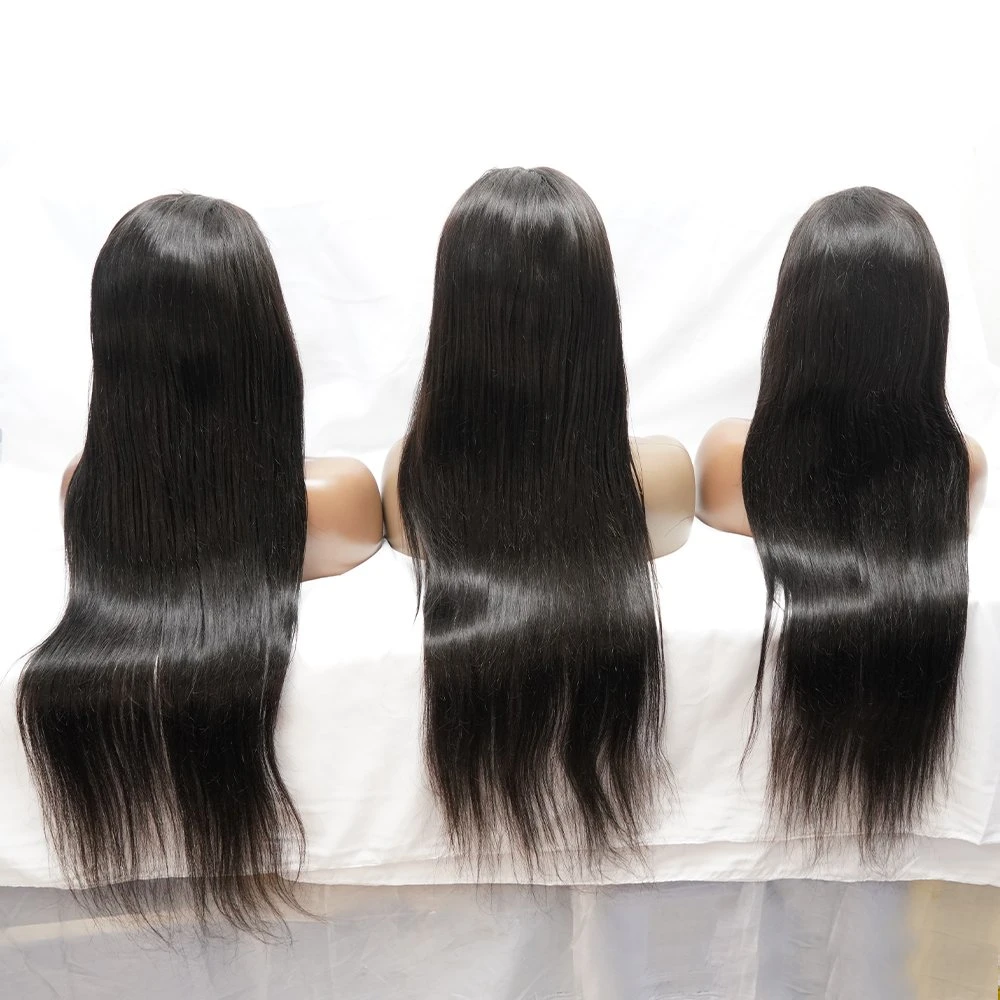 Fabrik Großhandel/Lieferant Voll Frontalen Verschluss Spitze Perücke Cuticle Ausgerichtet Brasilianischen Virgin Hair 150%180% Dichte HD Transparent Lace Front Human Hair Perücke für schwarze Frau