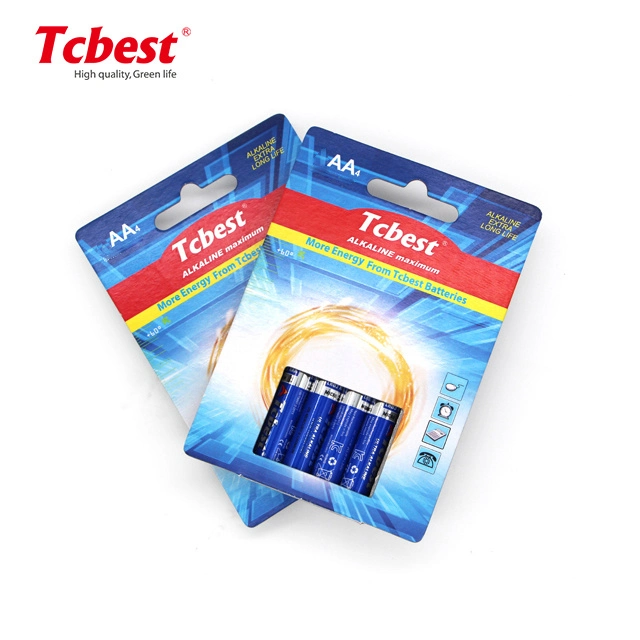 Factory Tcbest Directly Supply 1.5V Lr6 AA for Toys/Power Tools/Home Appliances/Radio OEM Zinc Manganese Primary Super Dry Cell Alkaline Battery