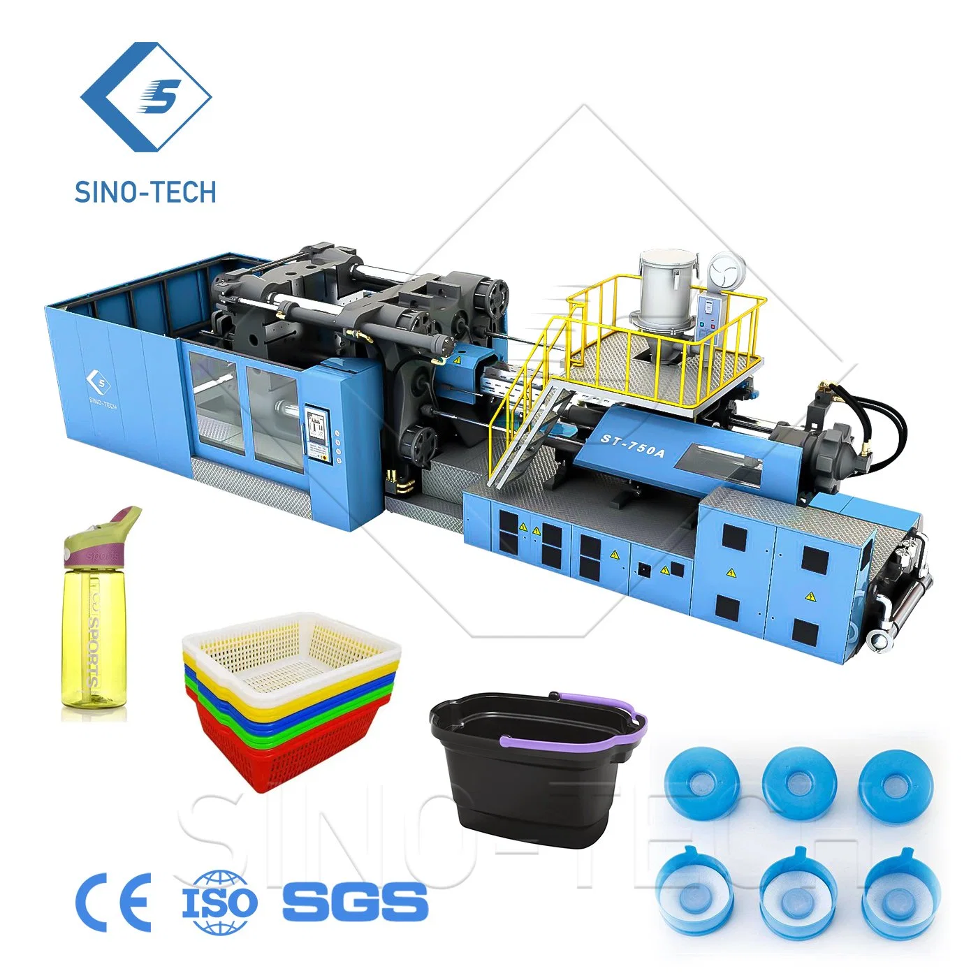 Plastic Trash Bin Garbage Can Injection Press Moulding Machine