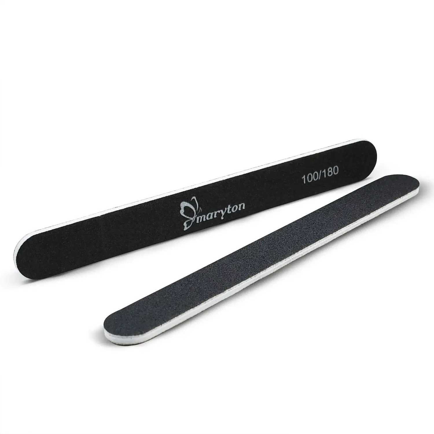 Wholesale/Supplier High quality/High cost performance  Black Wood Double-Side Nail File 80/100 100/180