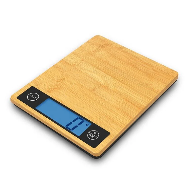 Cheap Durable Slim and Beautiful Bamboo Digital Electronic Kitchen Scale