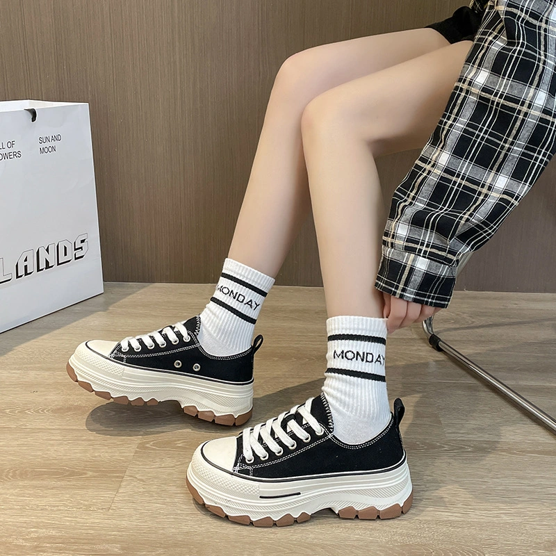 Wholesale/Supplier Women Sports Sneakers Canvas Trendy Ladies Casual Shoes