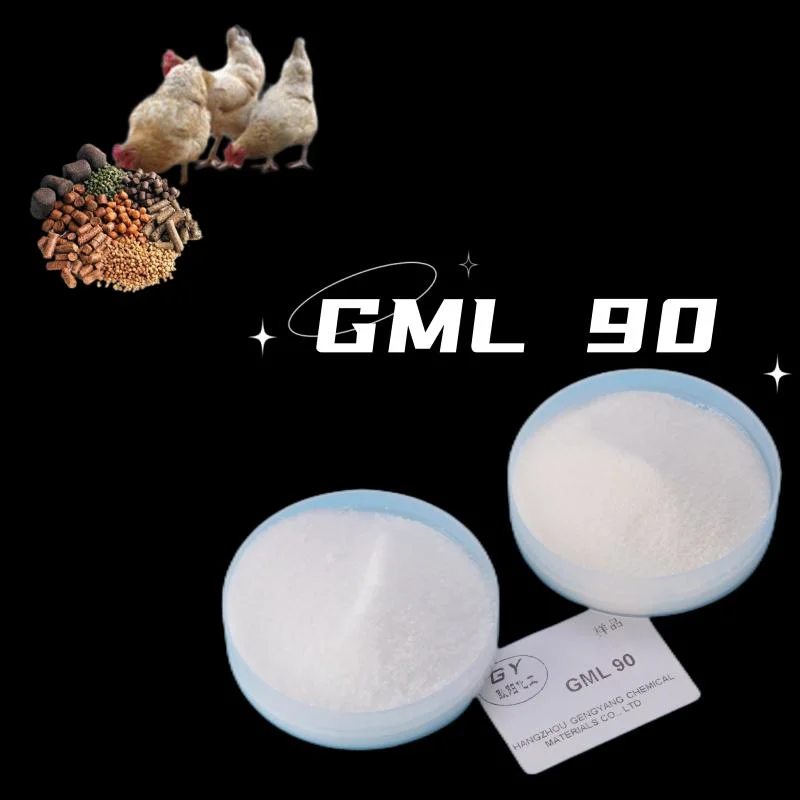 Emulsionante para aditivos de alimentación Monolaurato de glicerol destilado (GML-90)