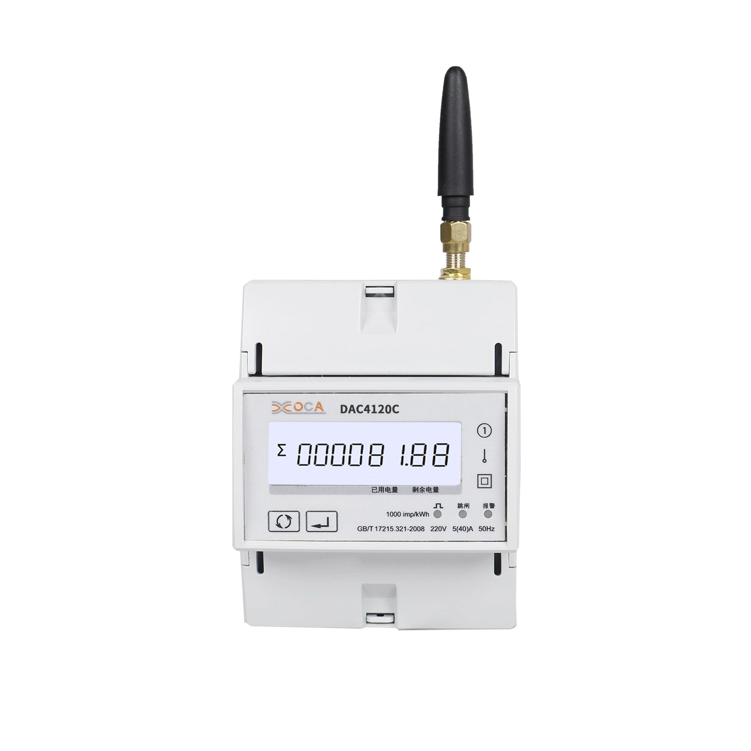 Dac2102 Single Phase Smart Modbus Electricity Energy Meter