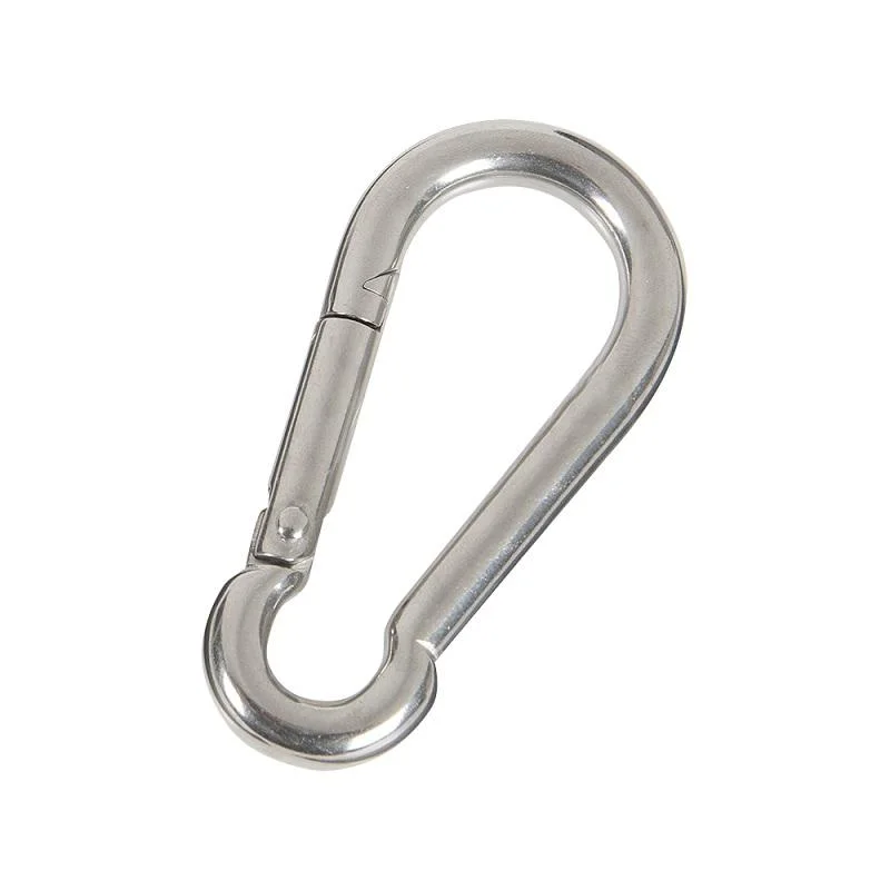 Original Factory Spring Snap Hook Carabiner Stainless Steel Heavy Duty Carabiner Clip Load Capacity Keychain Quick Links for Backpack