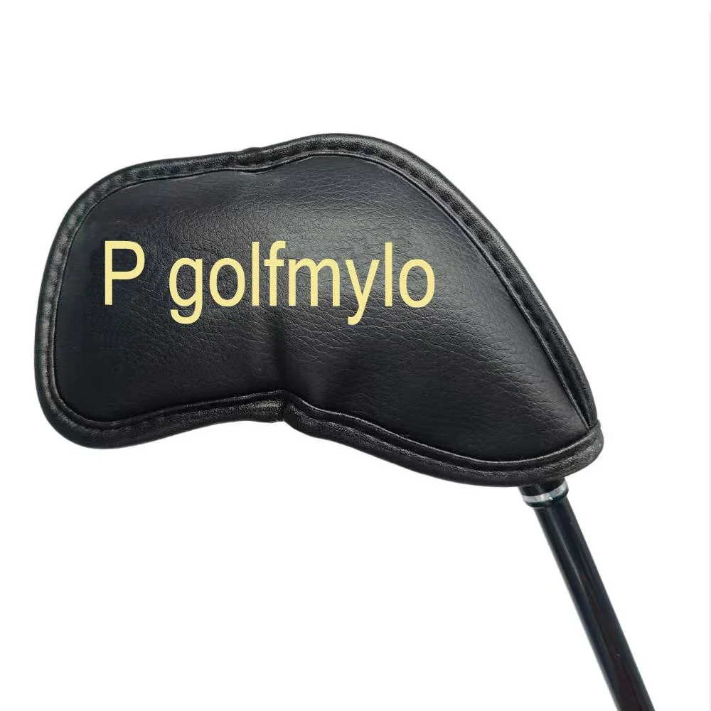 Vente en gros OEM couvertures de tête de golf pour Iron Clubs pu personnalisé Couvre-tête de golf en cuir