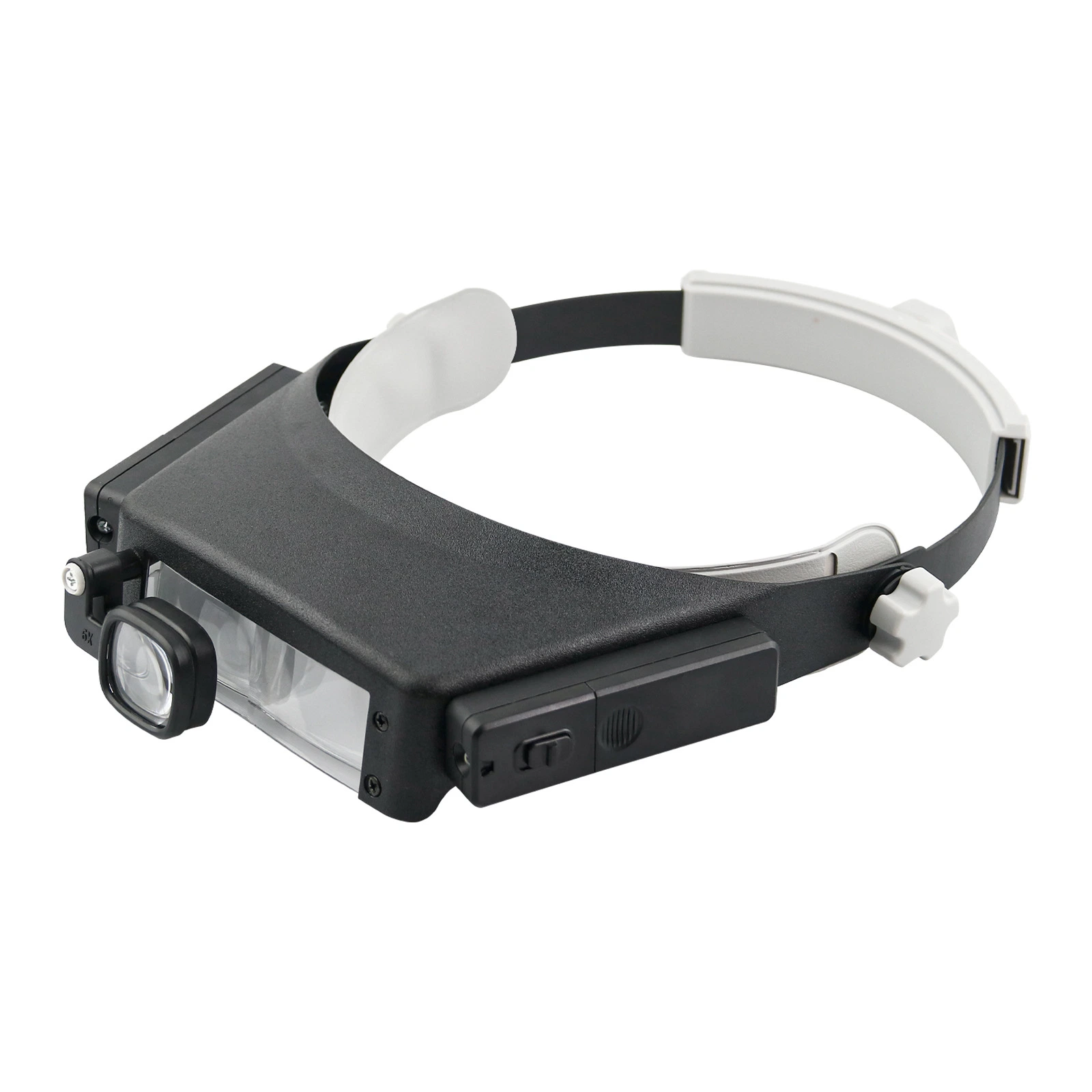2LED Magnifier Glass Lens Plastic Magnifying Mirror with Light Big Reading Magnifying