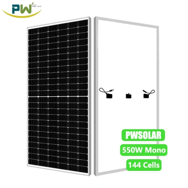 Painel Solar fabricantes 500W 550 Watt 600W Mono Prec Painel PV da energia solar produtos preço grossista