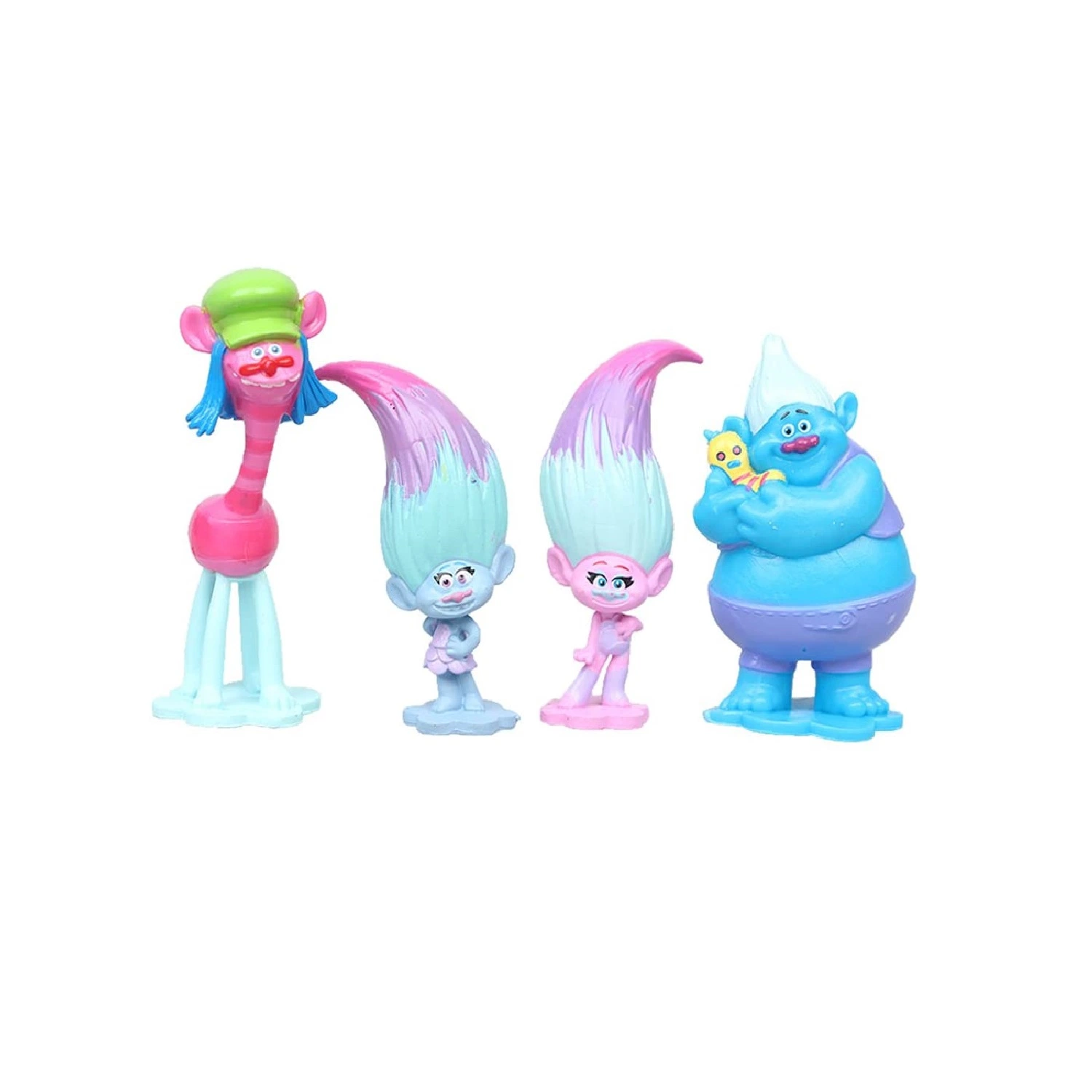 Trolls Figurines gâteau personnalisé nouveauté de la décolleteuse Squishy jouet Mini Modèle