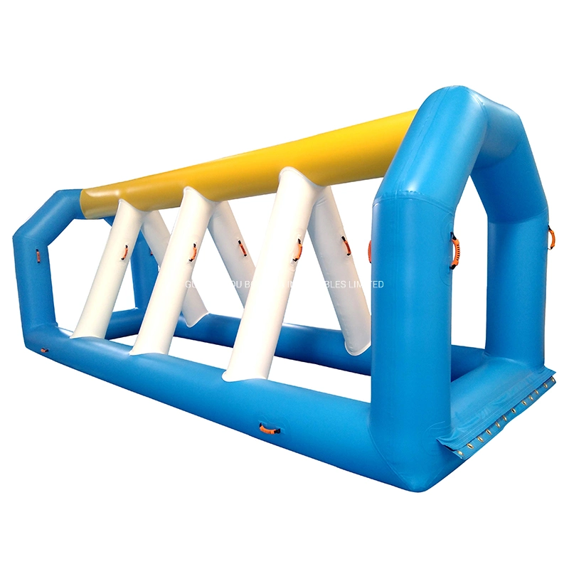 Outdoor Inflatable Water Park Games Floating Double Paths for Sale