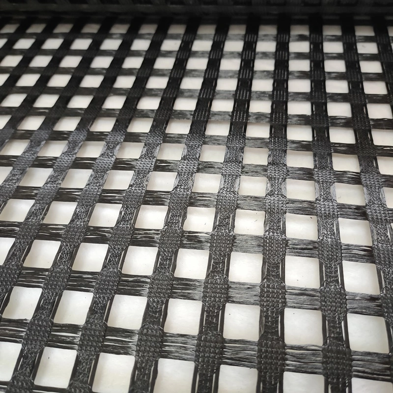 Hochfester Warp Geogrid aus gestricktem Polyester 20-800kn