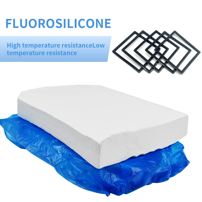 Factory Wholesale/Supplier 100% Fluoroelastomer Raw Gum Hardness 40 Shore a Oil Resistant Fvmq Fluorosilicone Silicone Raw Material