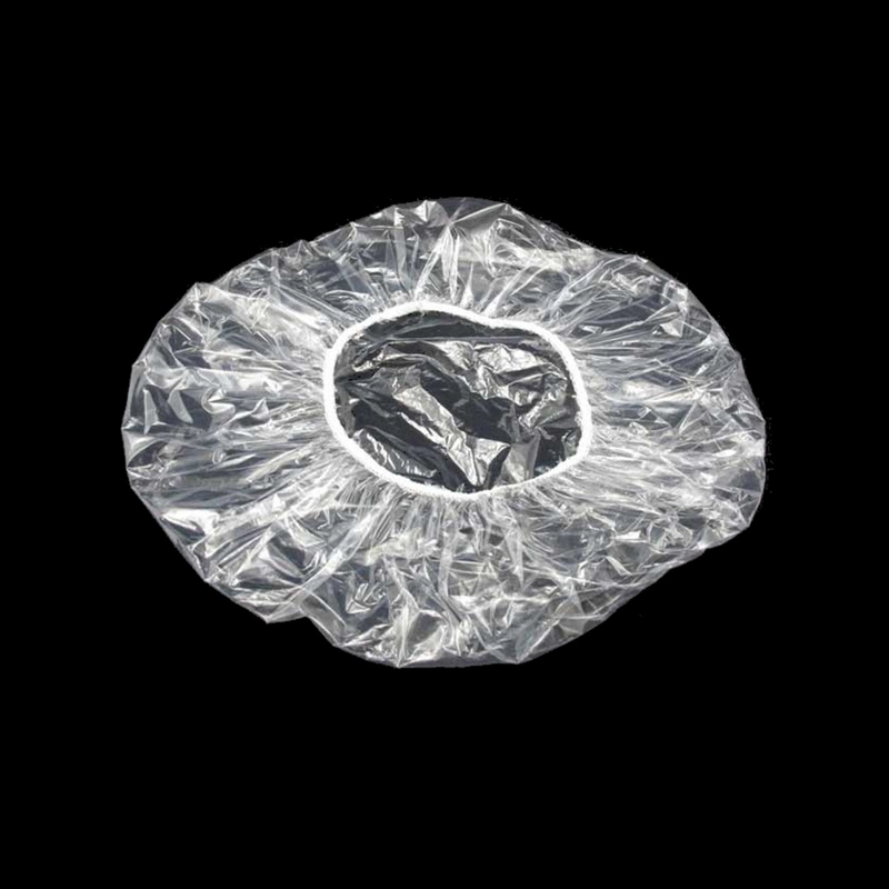 Disposable Hat Hotel One-off Elastic Shower Bathing Cap Clear Hair Salon Bathroom Products