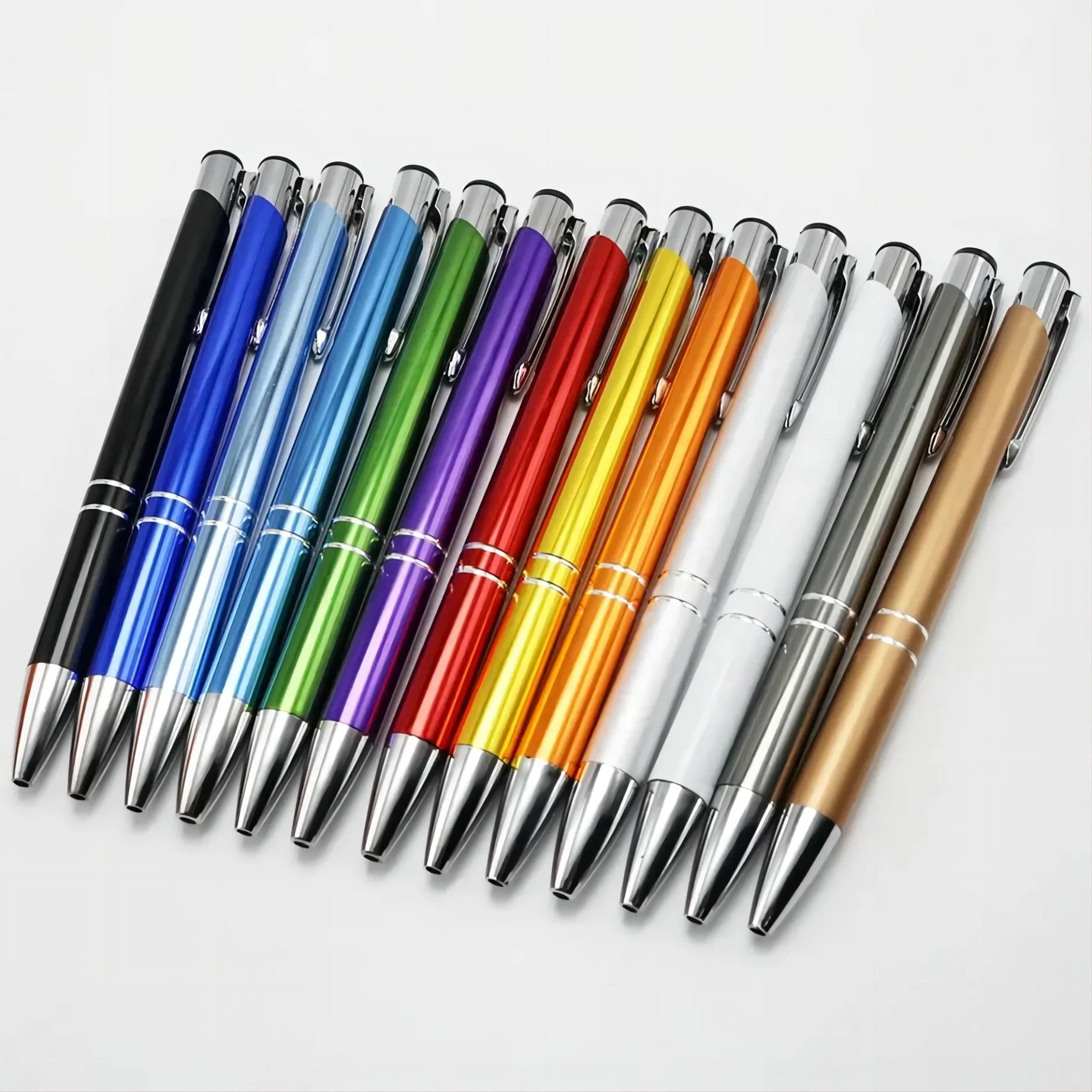 Promotion Ball Pen Aluminum Laser Ballpoint Pen Custom Advertising Metal Pen