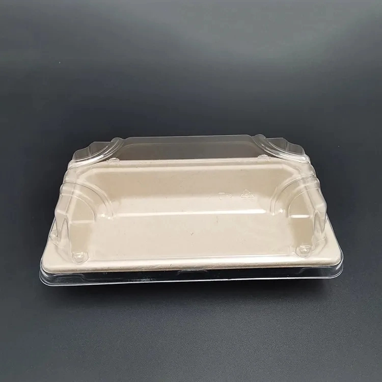 Disposable Sugarcane Tableware Environmental Protection Bagasse Rectangle Tray