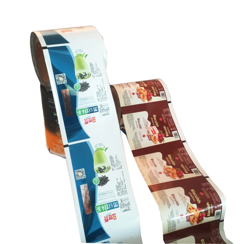 Food Biscuit Solid Drinks Plastic Cookie Wrapper Automatic Packing Film Rolls Packaging