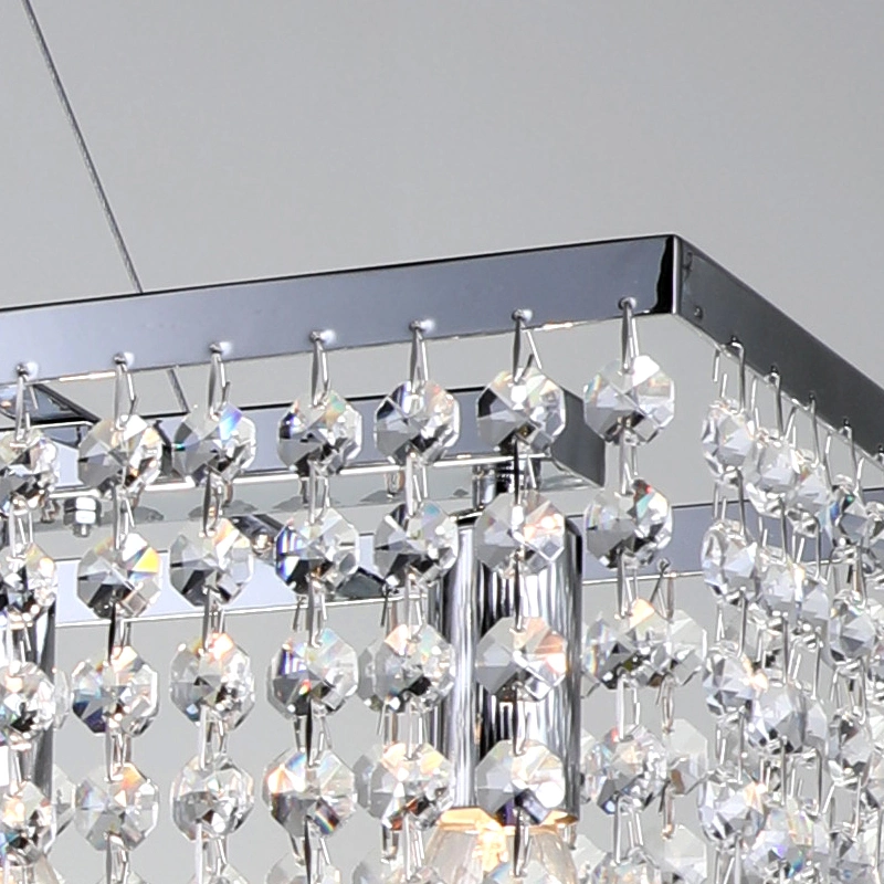 K9 moderno gota de cristal lámpara de araña de montaje a nivel de iluminación de techo soporte de la luz de lámpara colgante