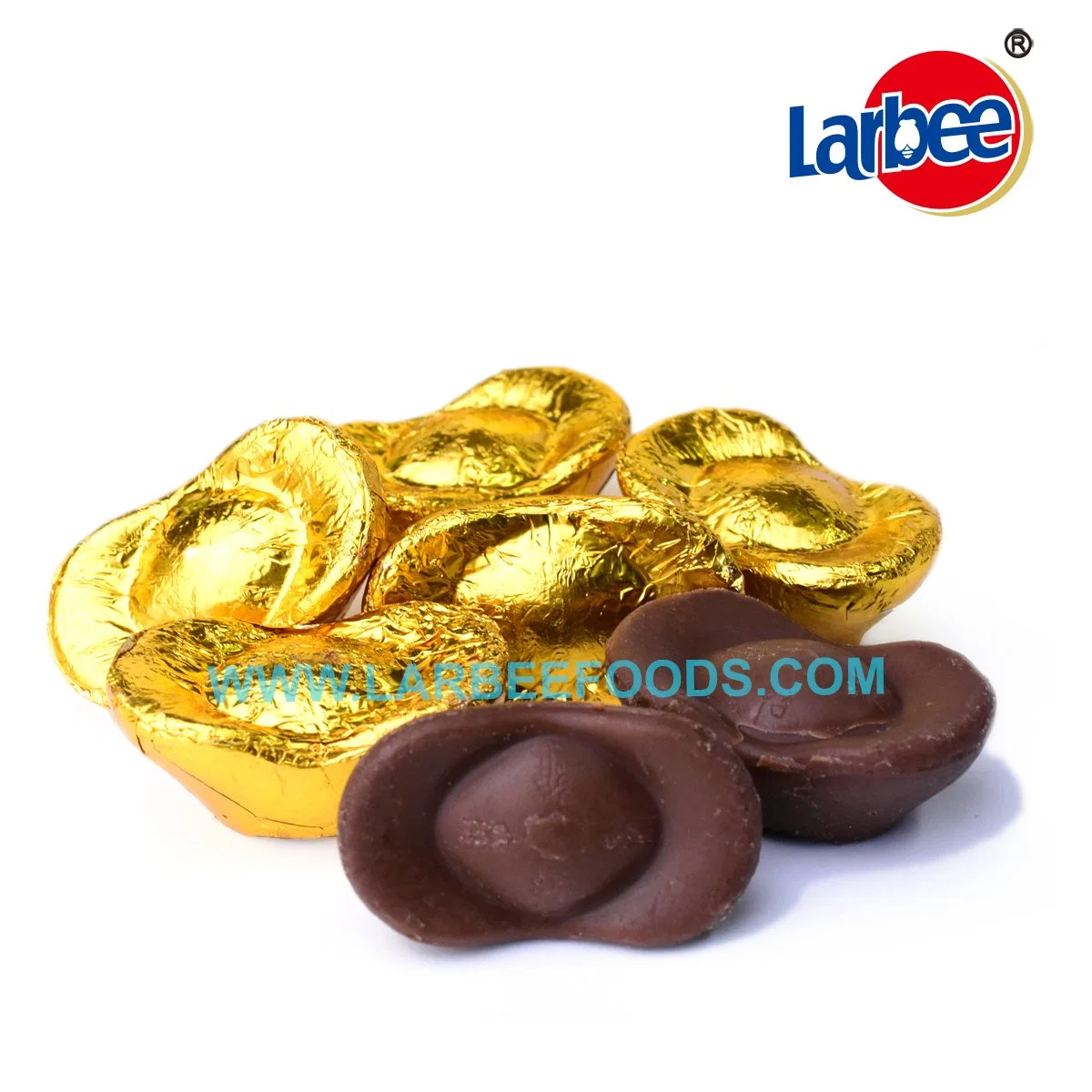 New Arrival Halal Candy Gold Ingot Chocolate from Larbee Factory