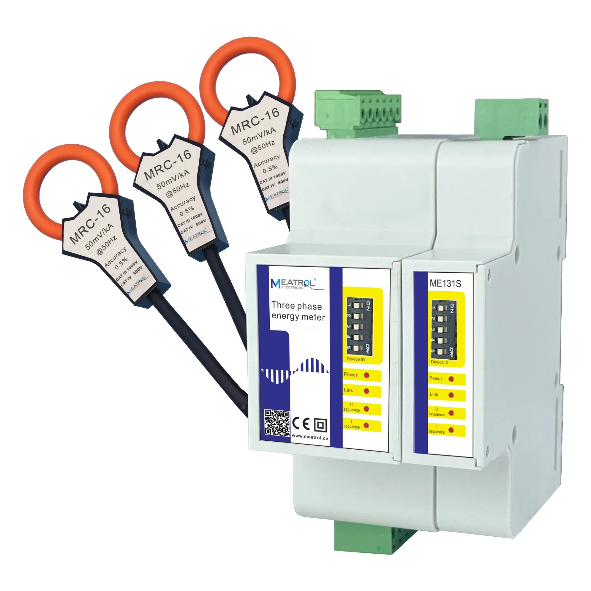 Sondas de bobina Multi-Circuit Smart Meter Multi Rogowski DIN-Rail Electric Medidor de energia